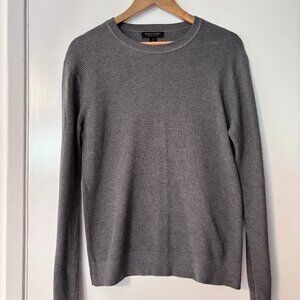 Banana Republic Gray Waffle Knit Sweater